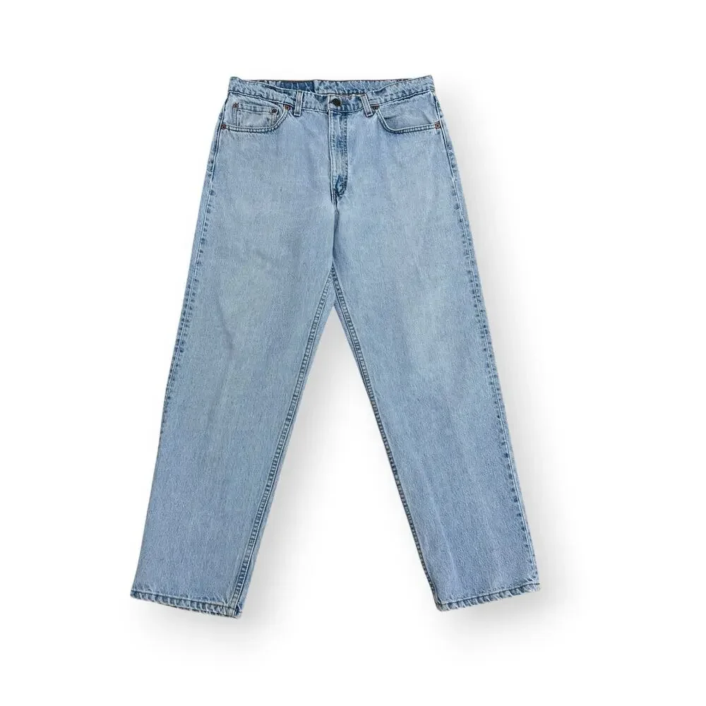 Vintage 90s Levi's 550 Jeans Men 36x30 Blue Relaxed Fit Tapered Leg Made In USA